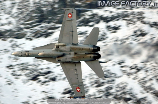 2005-10-12 Axalp Shooting Range 0415 - FA-18C Hornet